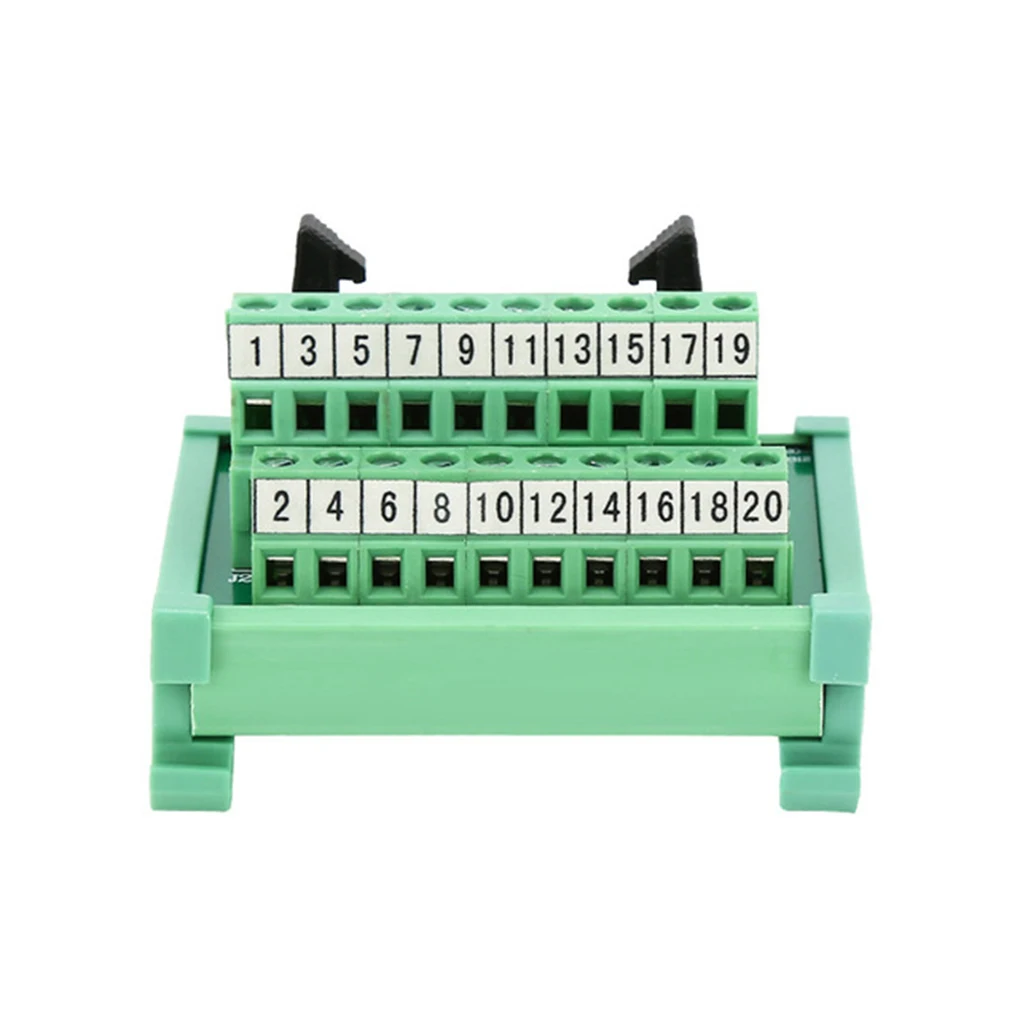 

DC24V AC125V 20-pin Terminal Block Control Box Breakout Board Transducer Solenoid Valve Relay Adapter Spare Parts EU