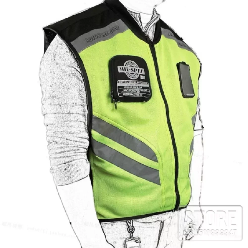 Enlarge Motorcycle Biker Racing vest men woman motorcycle jackets Visible Reflective Warning Cloth Vest JK22 Reflective Safety Clothing