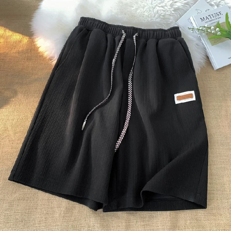 Ice Silk Five Minute Shorts Women Wear Sports Casual Elastic High Waist Loose Home Wide Leg Pants In Summer Biker Shorts Women