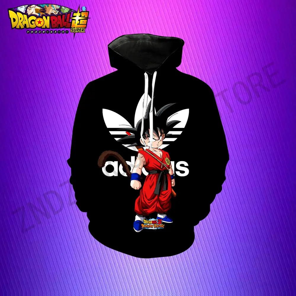 

High Street Hoodie Men Hoodies Man Dragon Ball Z Hoodie Streetwear Sweatshirt With Hood Leisure Essentials Spring/Summer Hoody