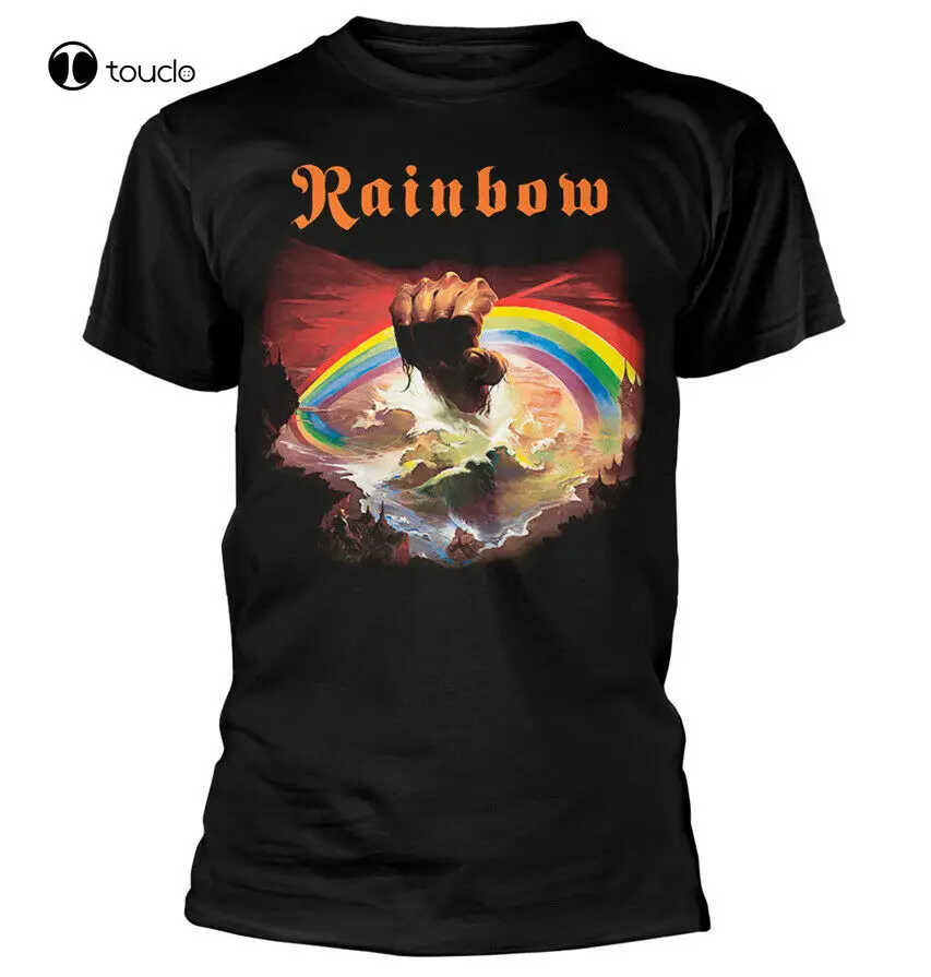 

Rainbow Rising Album Band Men Black Large Tee Unisex T-Shirt Size S-5Xl Cotton Tee Shirt Unisex
