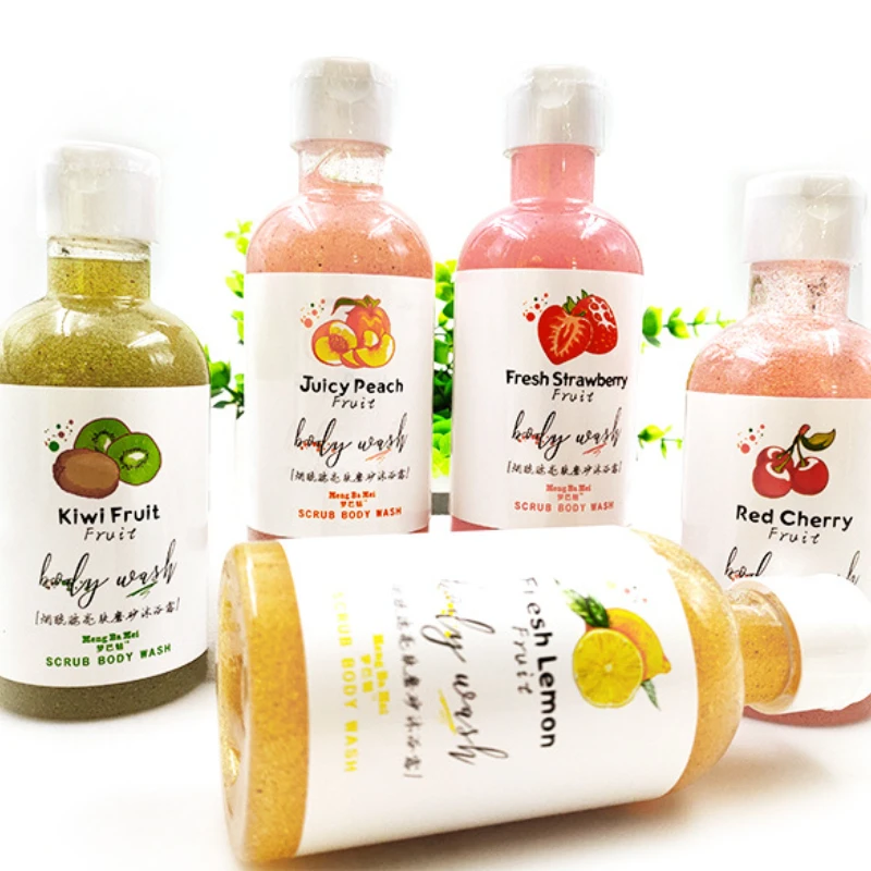 

Body Cleansing Perfume Scrub Lubricating Skin Rejuvenating Fruit Scrub Shower Gel 260 ml Lemon Strawberry Peach Cherry Kiwi