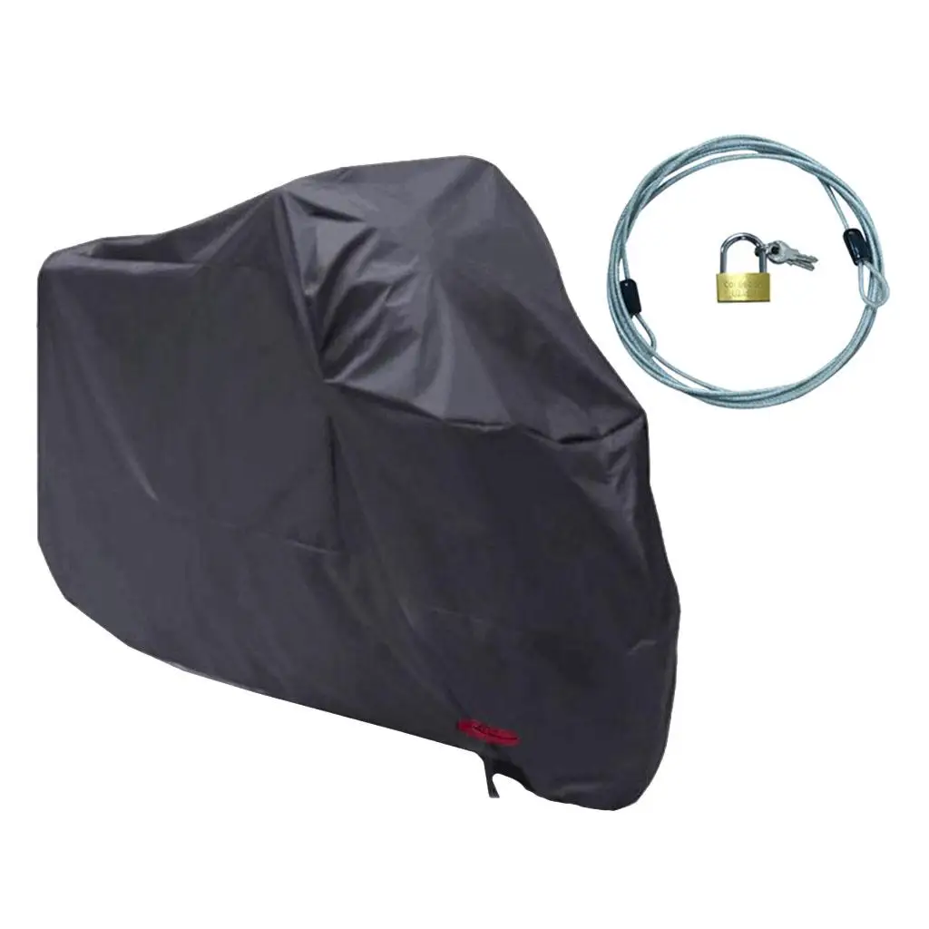 

Waterproof Motorcycle Cover Outdoor Sun UV Scooter Protector with Cover Lock