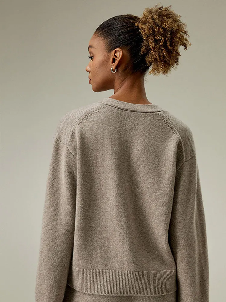 Повседневные однотонные свободные комплекты с широкими брюками для женщин