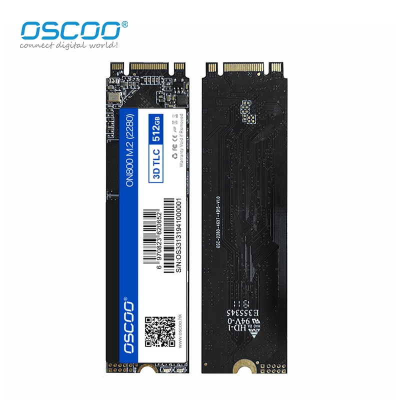 OSCOO SSD M.2 SATA3 2280 Внутренний жесткий диск 128 ГБ 256 512 M2 NGFF Жесткий твердотельный