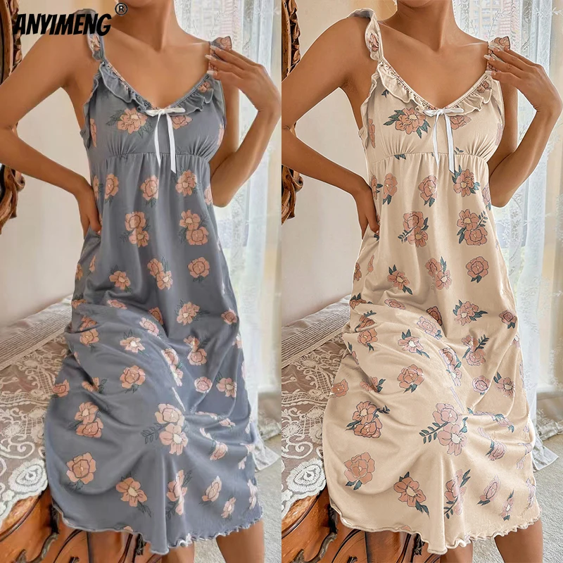 Женская ночная рубашка в стиле ретро