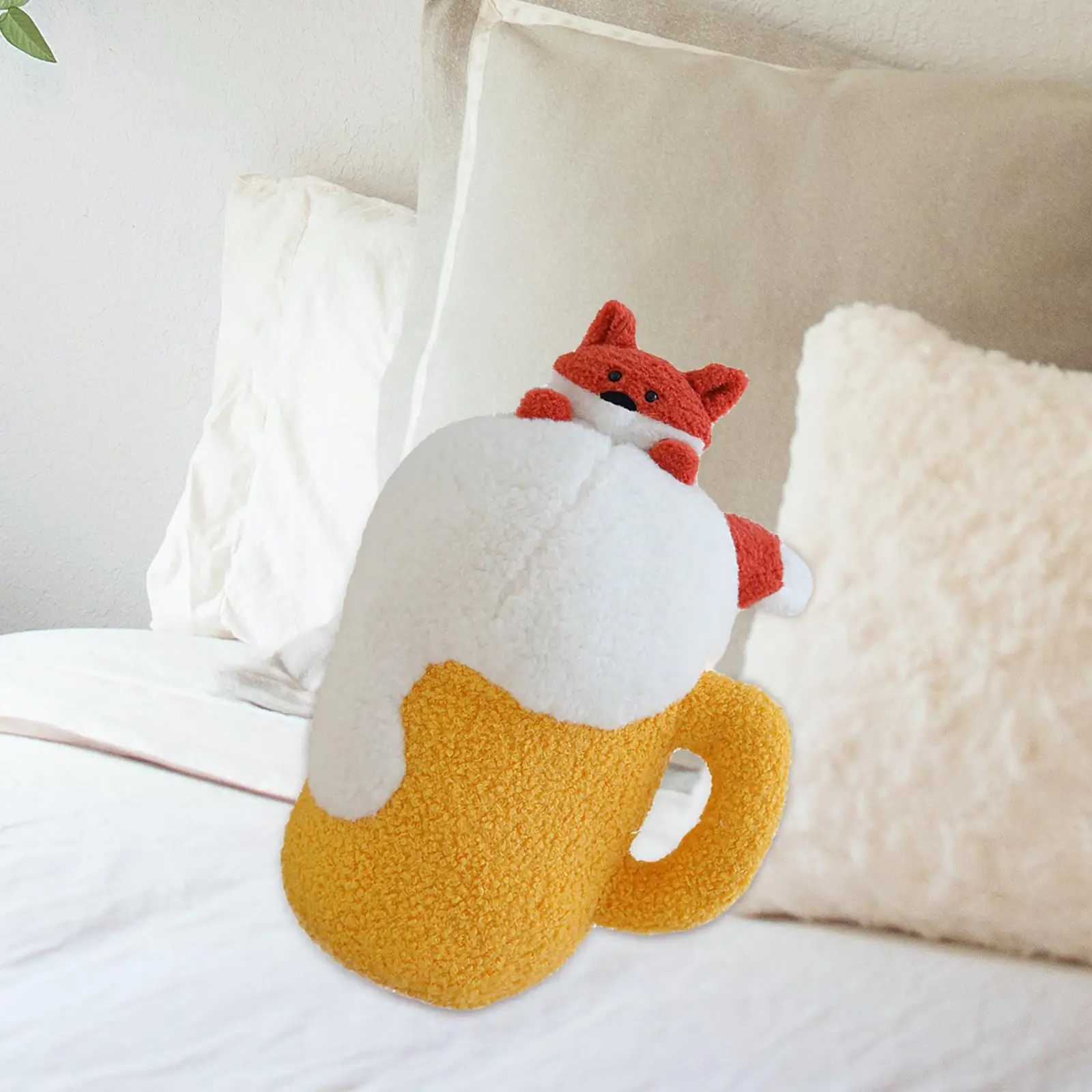 Очаровательная пивная плюшевая игрушка-подушка игрушки для сна мягкие дивана