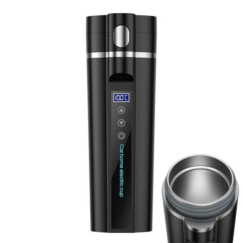 

Car Heating Mug Smart Travel Coffee Mug 450ml Smart Temperature Control Travel Coffee Mug 304 Stainless Steel Liner Quick