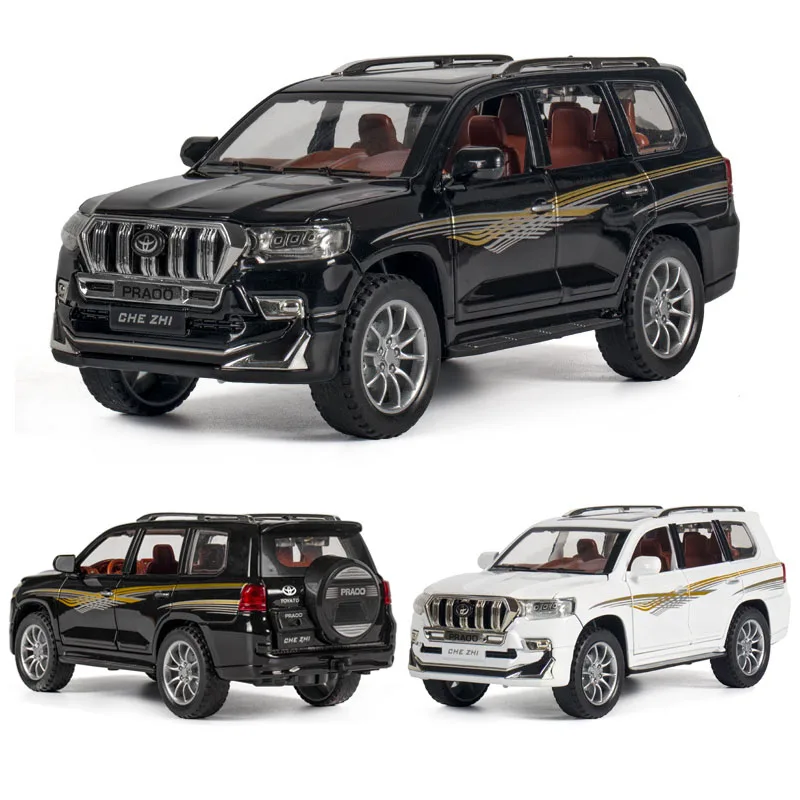 

1:24 1:32 TOYOTA PRADO SUV die cast Alloy cars model Diecasts & Toy Sound and Light Back Children Toy Collection Free Shipping