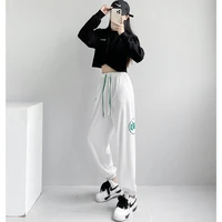 korean dance loose hip hop jazz hoodie womens fashion short two piece top casual pants performance suit set