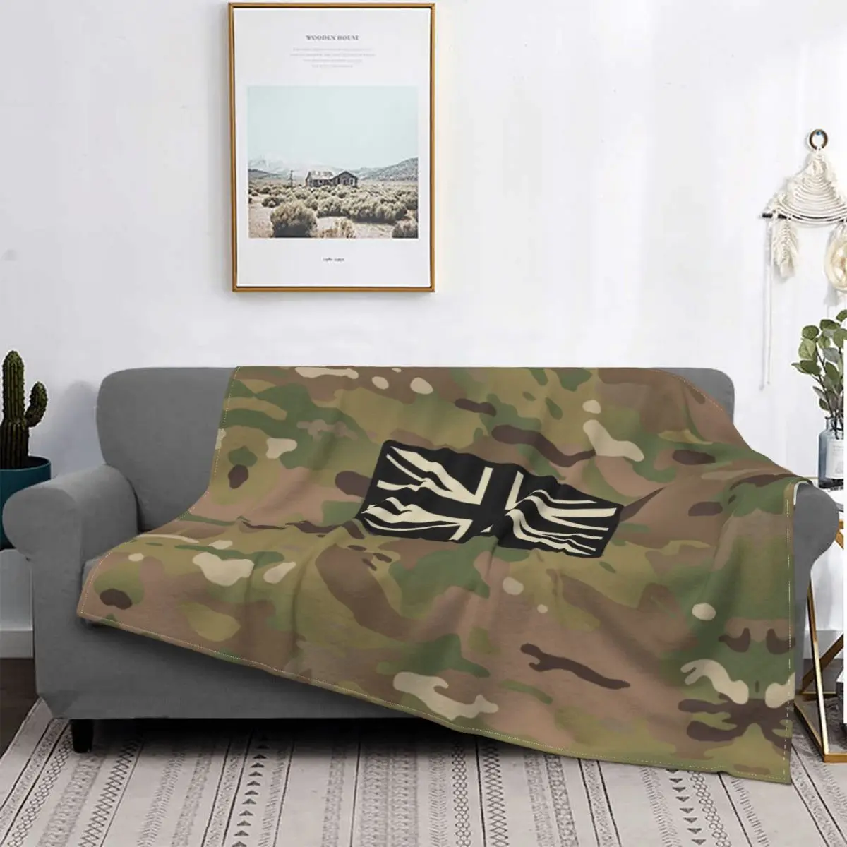 Британский флаг искусственный лесной флис летние камуфляжные