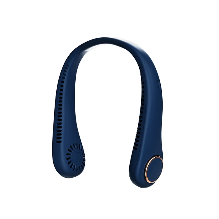 

Hot Sale 2023 Summer Portable Neck Fan With Usb Rechargeable Bladeless Cooling Hanging Usb Neck Fan Silent