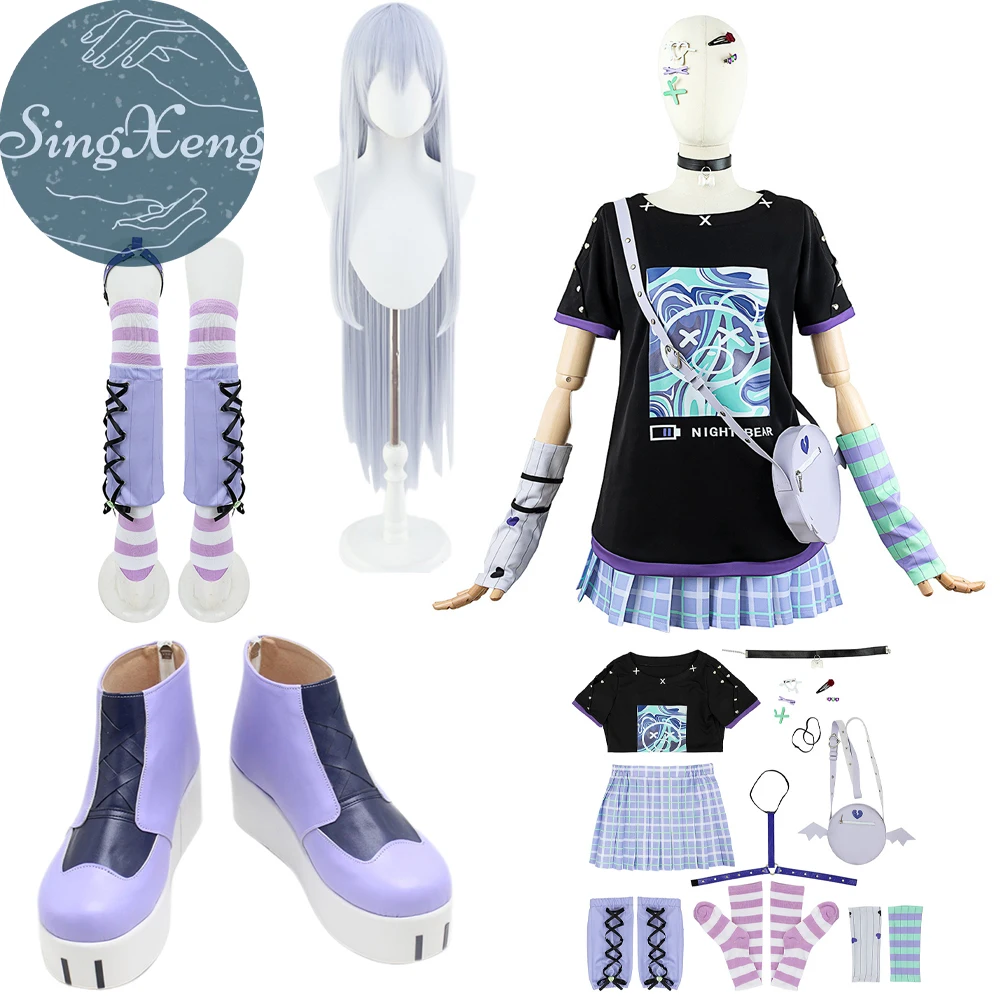 SingXeng Game Project Sekai красочный сценический костюм Yoisaki Kanade Женский для косплея