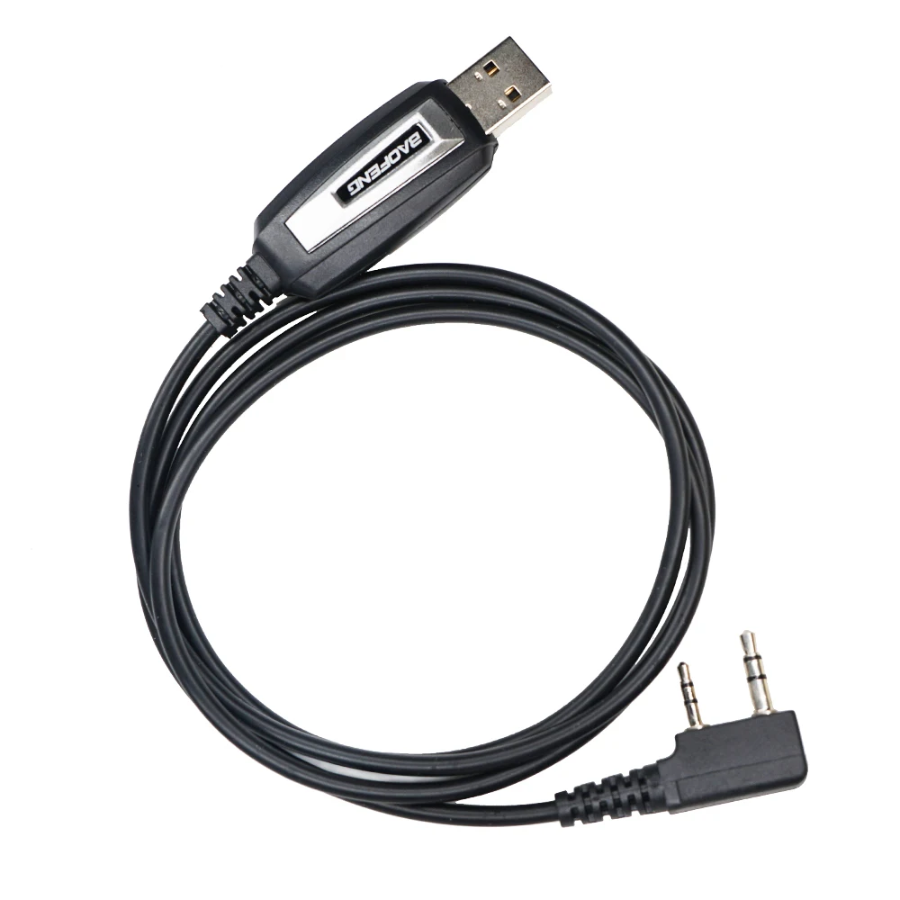 original baofeng usb programming cable with driver cd for baofeng uv 5r bf 888s uv 82 bf c9 uv s9 plus walkie talkie free global shipping