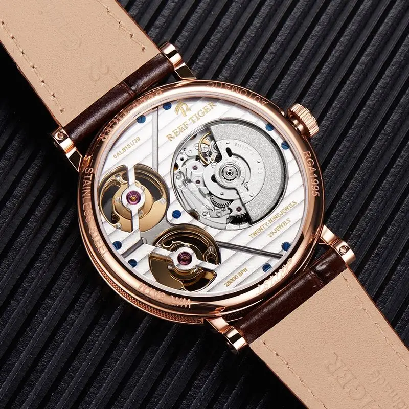 Authentic waterproof watch, high-end men's fully automatic mechanical watch, hollowed out, with high appearance value