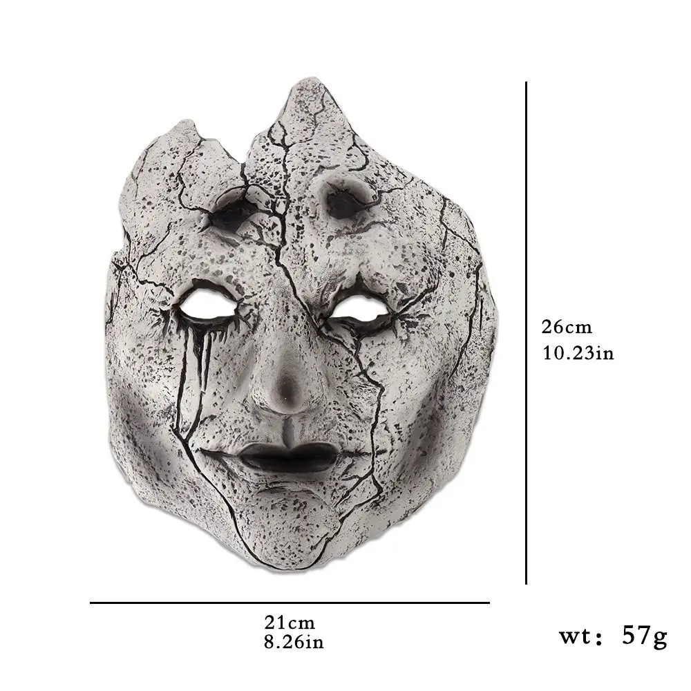 Модная ужасная черная маска Wukong для взрослых Маскировочный костюм потрепанная
