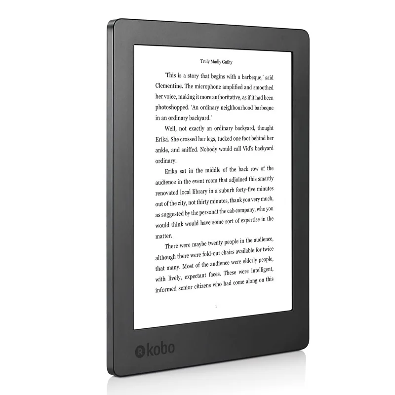 Фото Электронная книга Kobo Aura H2O с экраном 6,8 дюйма, разрешением 265ppi, регулируемой подсветкой, 4 ГБ памяти и слотом для SD-карты, водонепроницаемое устройство для чтения электронных книг №2