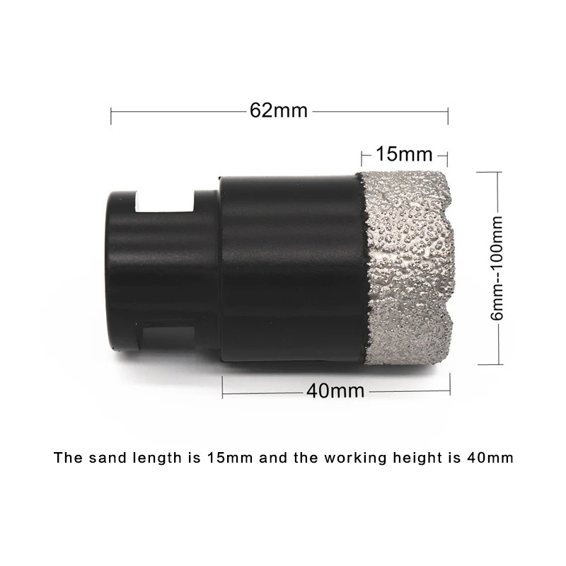 Алмазная коронка M14 для сухого вакуумного сверления насадка керамической плитки