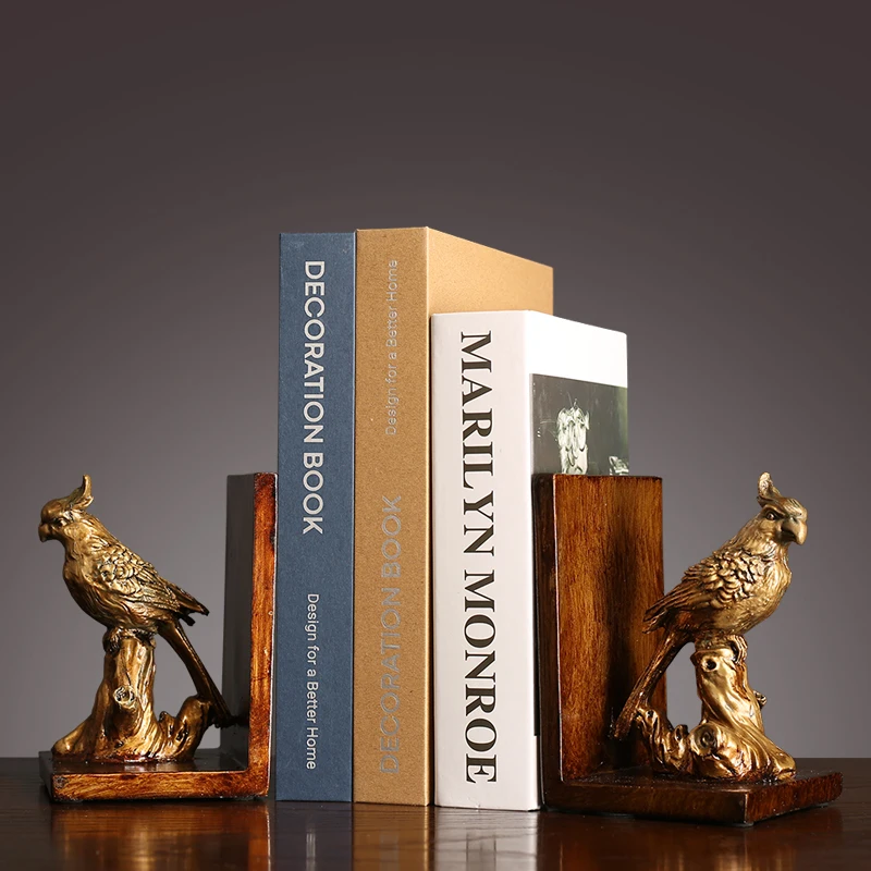 

Desk Decorations Men's High-End American RETRO Study Decorations Bookend Book Stand Book End Office Bookend