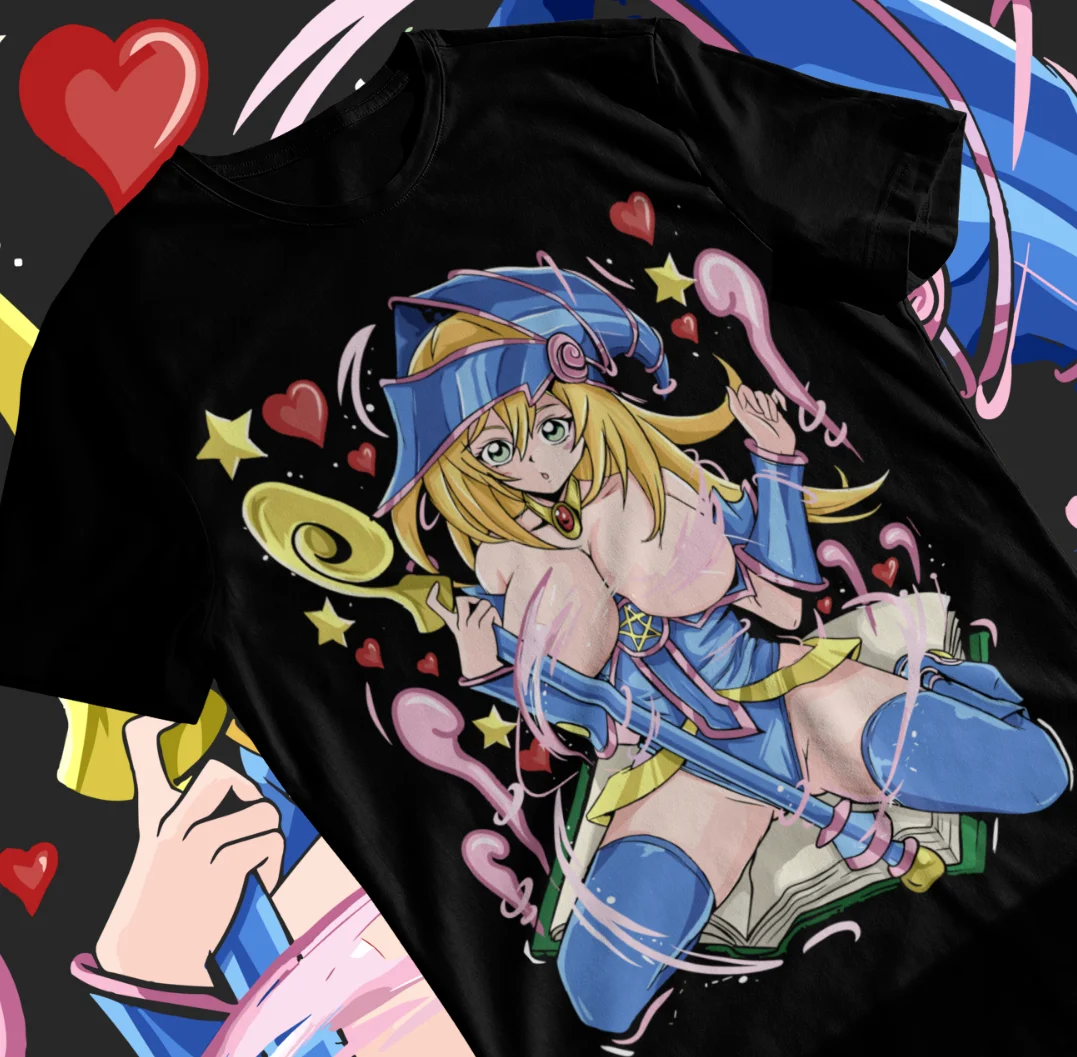 Фото Maga osкура футболка Yu-Gi-Oh Kawaii Girl Chica аниме рубашка Мягкая футболка №2