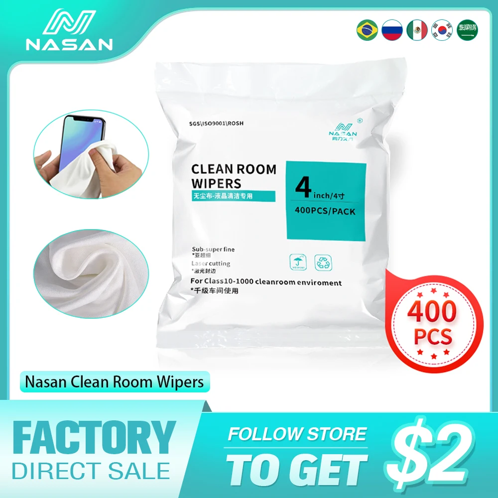400 шт./упаковка Салфетки Для Чистки ЖК-экрана