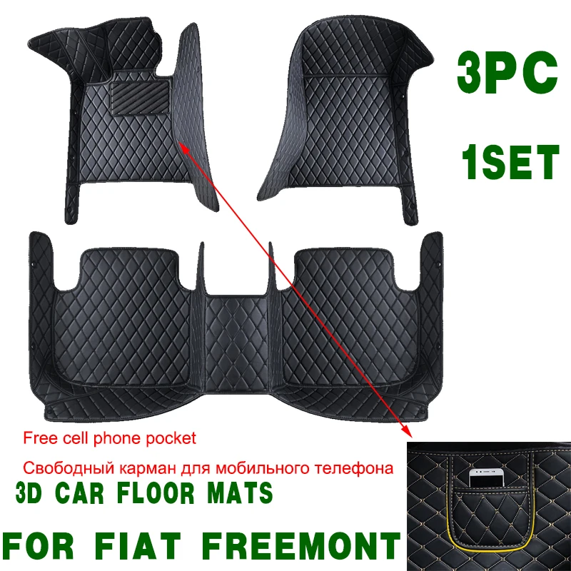 Автомобильные коврики для Dodge Journey Fiat Freemont 2011 ~ 2019 7-местные водонепроницаемые