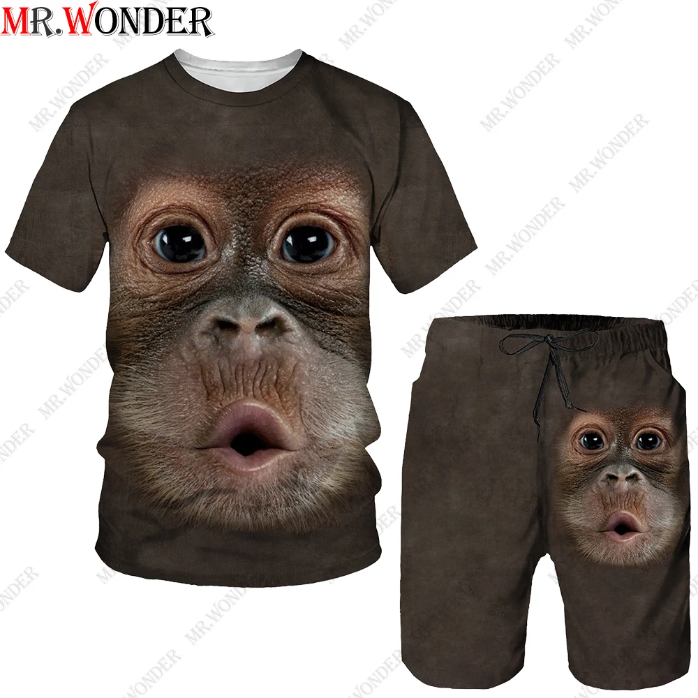 Спортивный костюм Mr.Wonder мужской с забавным 3D принтом комплект из - Цена: 1186.07