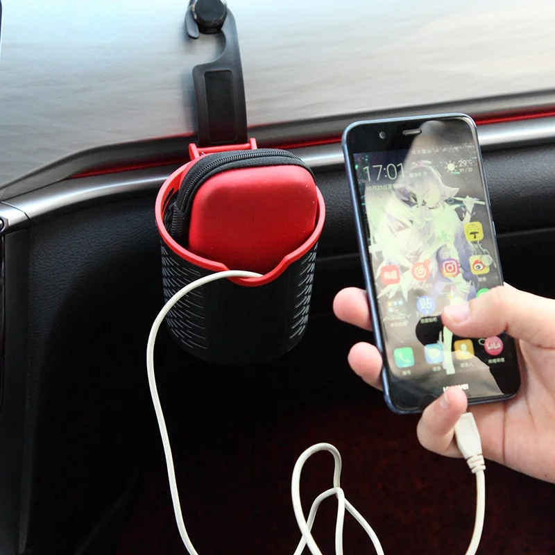 Car Cup Holder Seat Back Hook Organize Storage Basket Phone Universal Accessories Interior ABS organizer box |