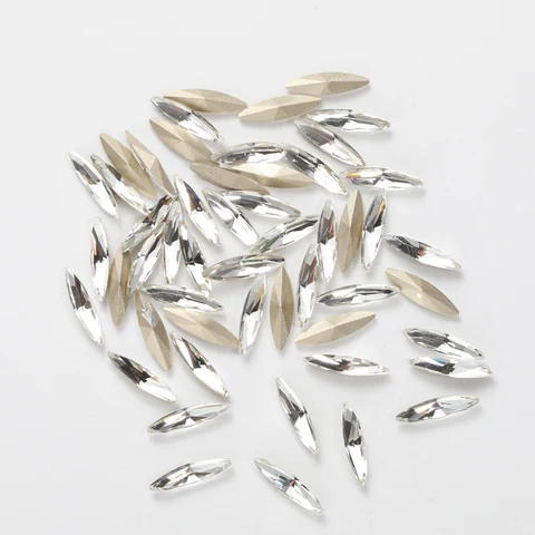 Стразы "лошадиный глаз" K9 стекло 4x15 мм