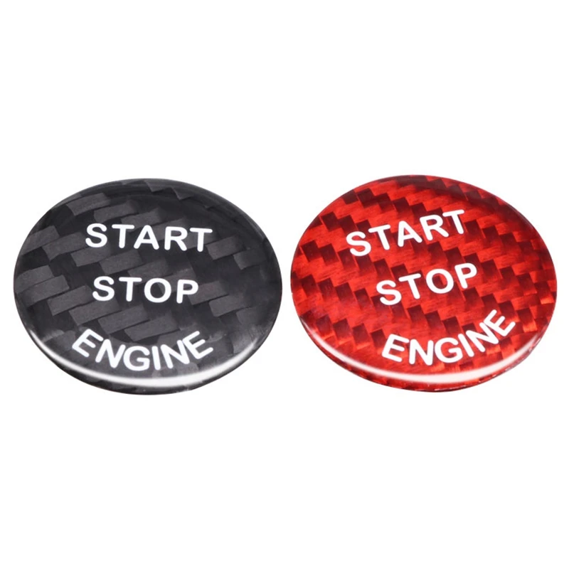 

Carbon Fiber Sticker Car Engine Start Stop Button Decor Cover for Bmw E90 E46 E39 E36 E60 F30 F10 E87 E53 E70 G30 X5 5 Series ST