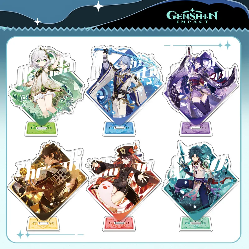 

Game Genshin Impact Stand Figure Acrylic Yelan Nahida Scaramouche Xiao Cosplay Model Plate Desk Decor Fans Friend Gift