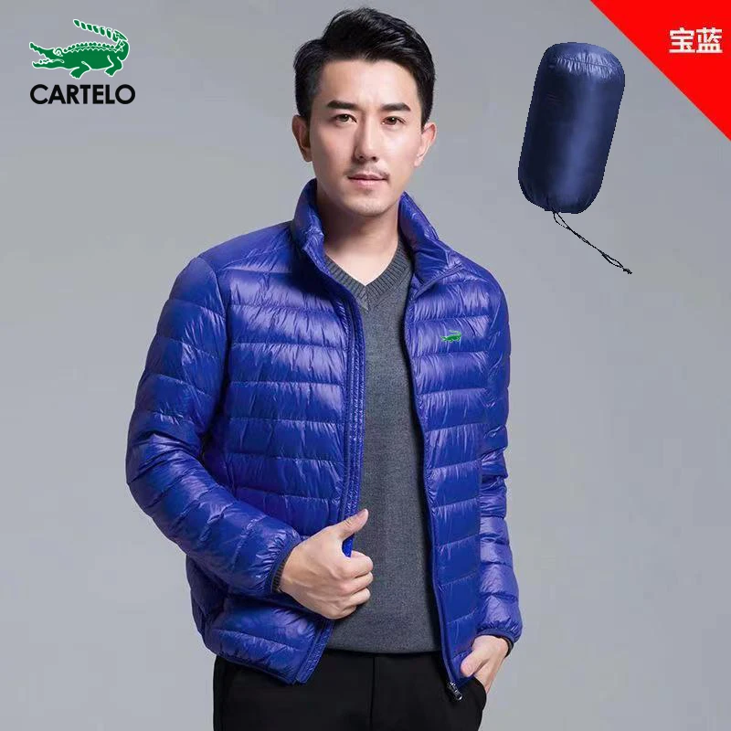 CARTELO Four Seasons Men's ultra-light Foldable Jacket Waterproof windproof Breathable coat Large size men's hoodie jacket