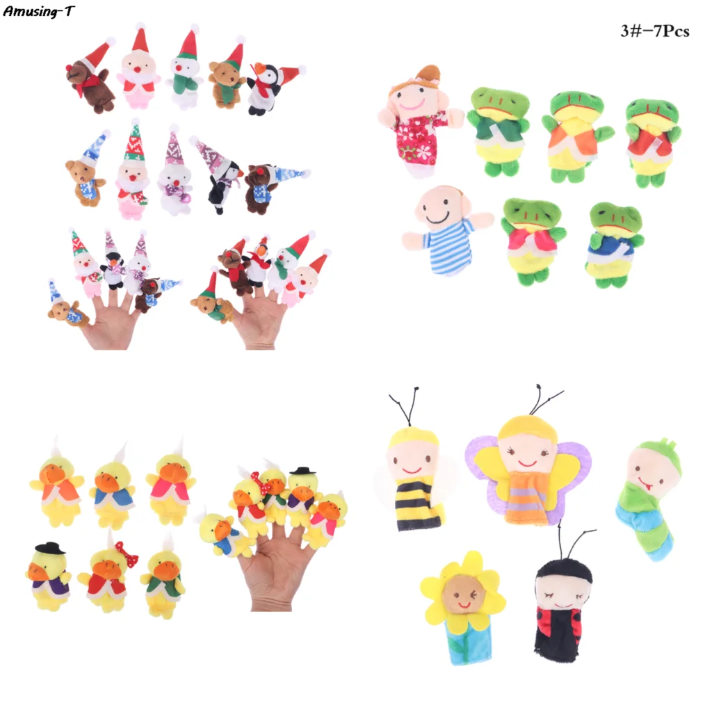 

1 Набор, плюшевая мультяшная ручная кукла, пальчиковая кукла, детская история, пальчиковая кукла, ролевая игра, история, тканевая кукла, развивающая кукла, игрушка