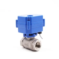 stainless steel brass motorized flow control valve 12v electric actuator ball valve 12v 24v 110v 220v