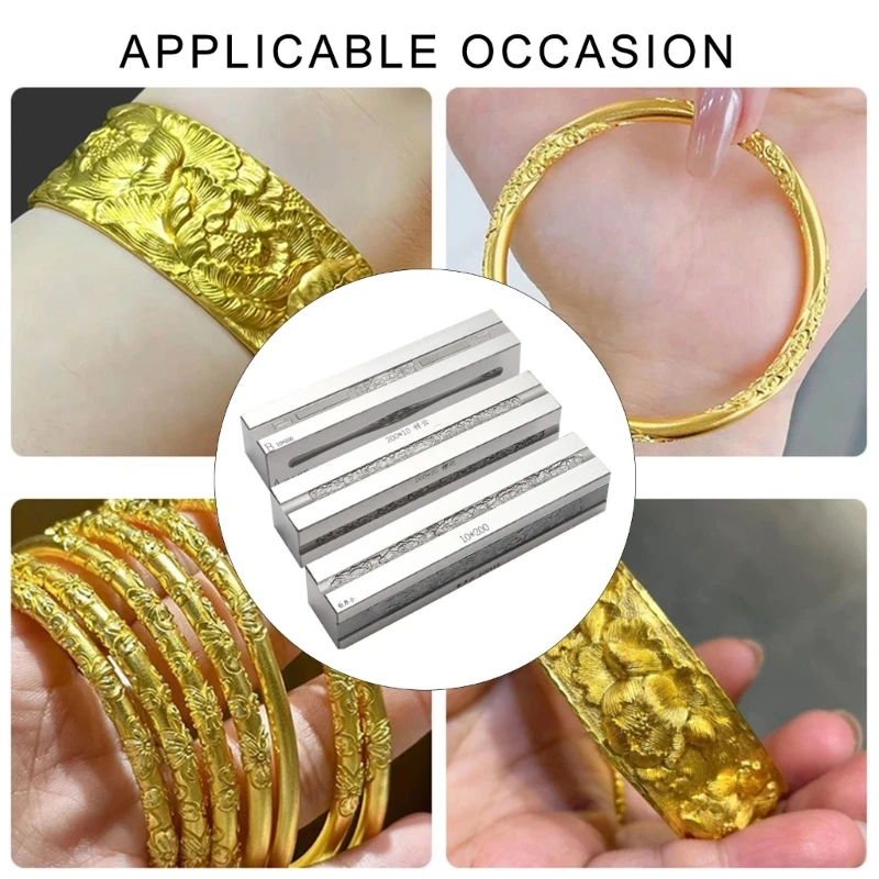 Инструмент для создания стальных канавок с узором браслета пиона и облачного