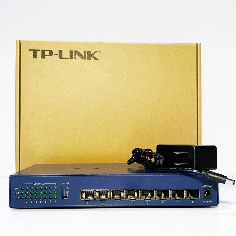 Горячая распродажа коммутатора TP-LINK 8-портового SFP+ 10 Гигабит сетевой коммутатор с оптическими портами Plug and Play TL-ST1008F Antminer 10G Фибра on.