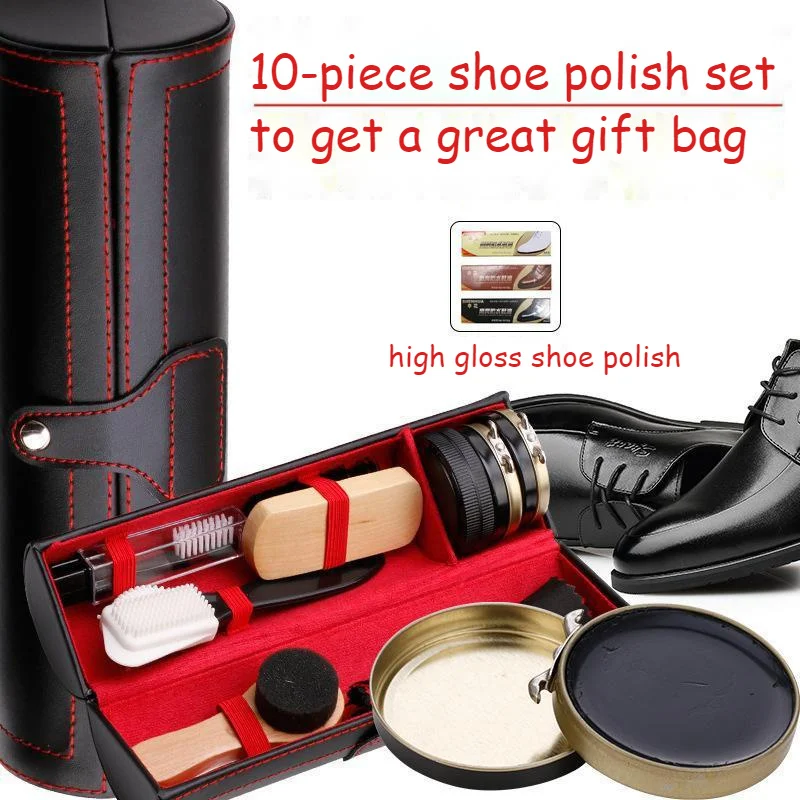 

Xiaomi Leather Shoes Polish Cleaning And Maintenance Leather Tools Care Polishing Shoe Polish Set 10 Piece Black Colorless Shoe