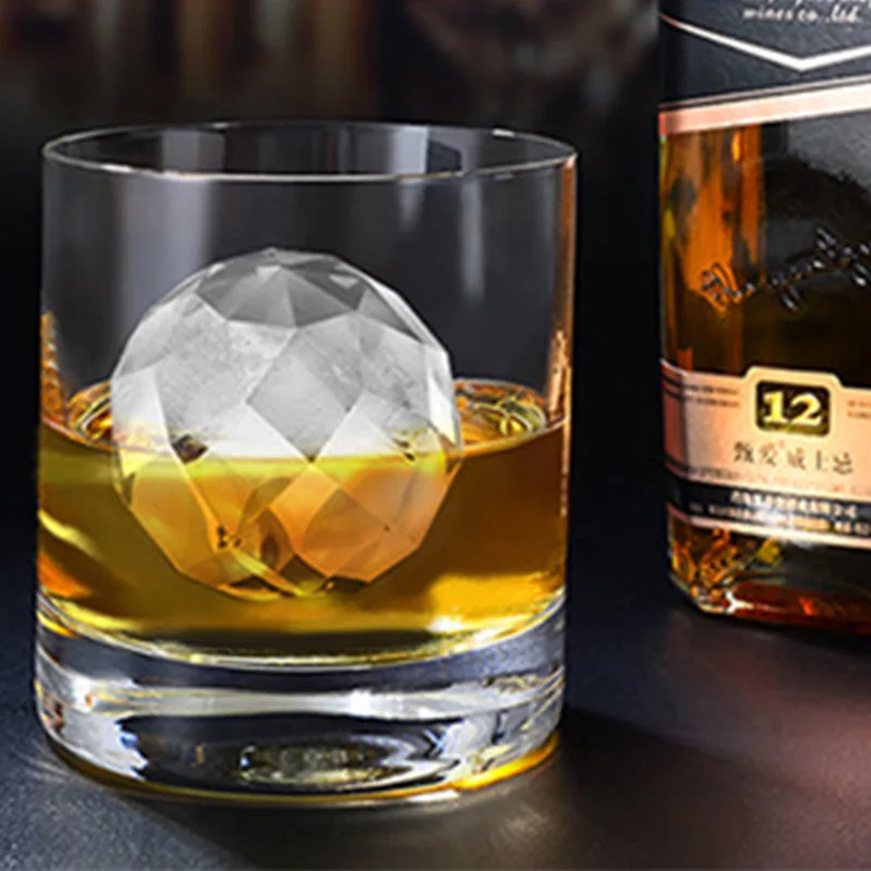 

Ball Square Diamond Shape Ice Cube Mold Whisky Wine Cool Down Ice Maker Reusable Ice Cubes Tray Mold for Freezer with Lid