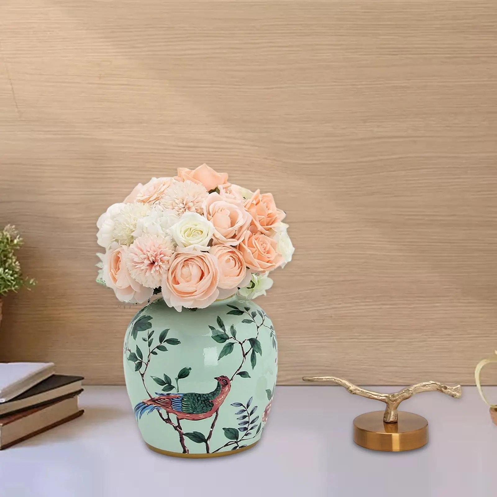 

Chinese Ceramic Ginger Jar vase Tea Storage Ornaments wedding