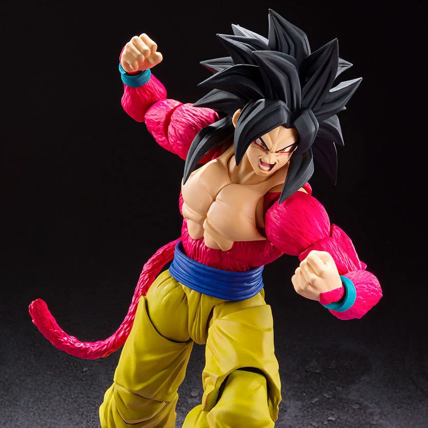 Оригинальная фигурка в наличии Dragon Ball Bandai DBZ Super SSJ4 Goku героя аниме фигурки игрушки