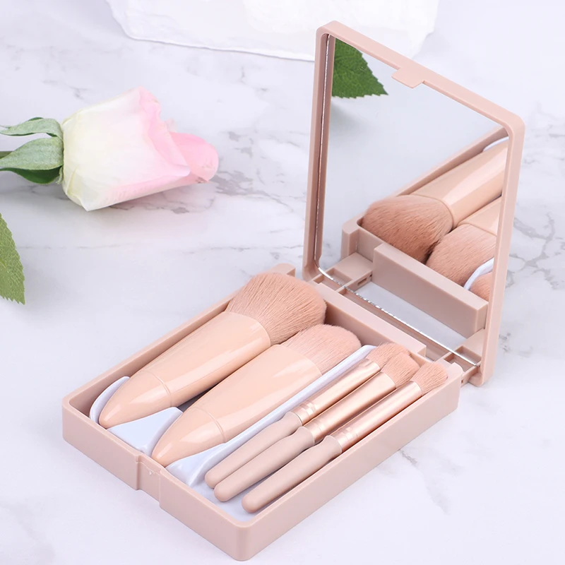 

5Pcs Makeup Brushes Tool Set Cosmetic Eye Shadow Foundation Blush Blending Mini Make Up Brushes With Box