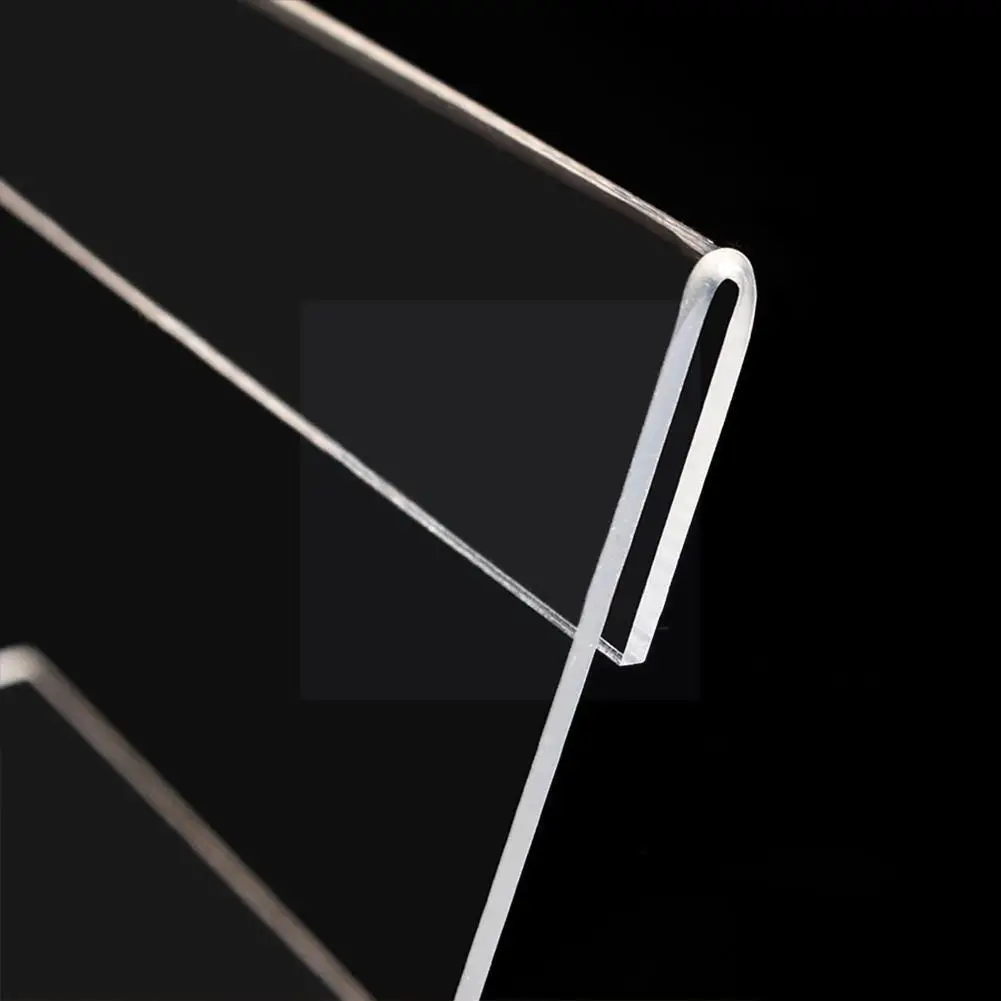 

1pc Acrylic Transparent Business Card Holder Display Desk Stand Holder Card Holder Desk L-shaped Business Card Transparent I7r7