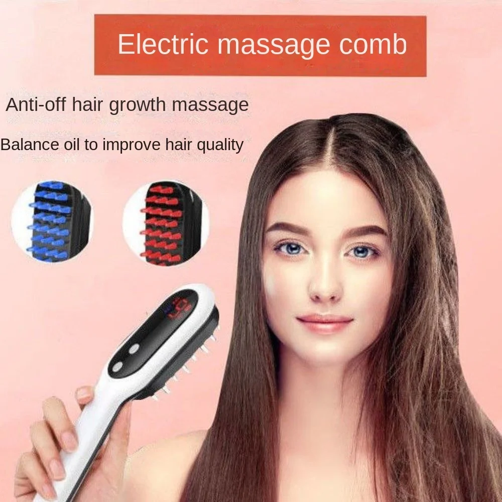 Electric Massage Comb Hair Meridian Comb Anti Falling Hair Magnetic Therapy Comb Negative Ion Massager Hair Care Medicated Comb
