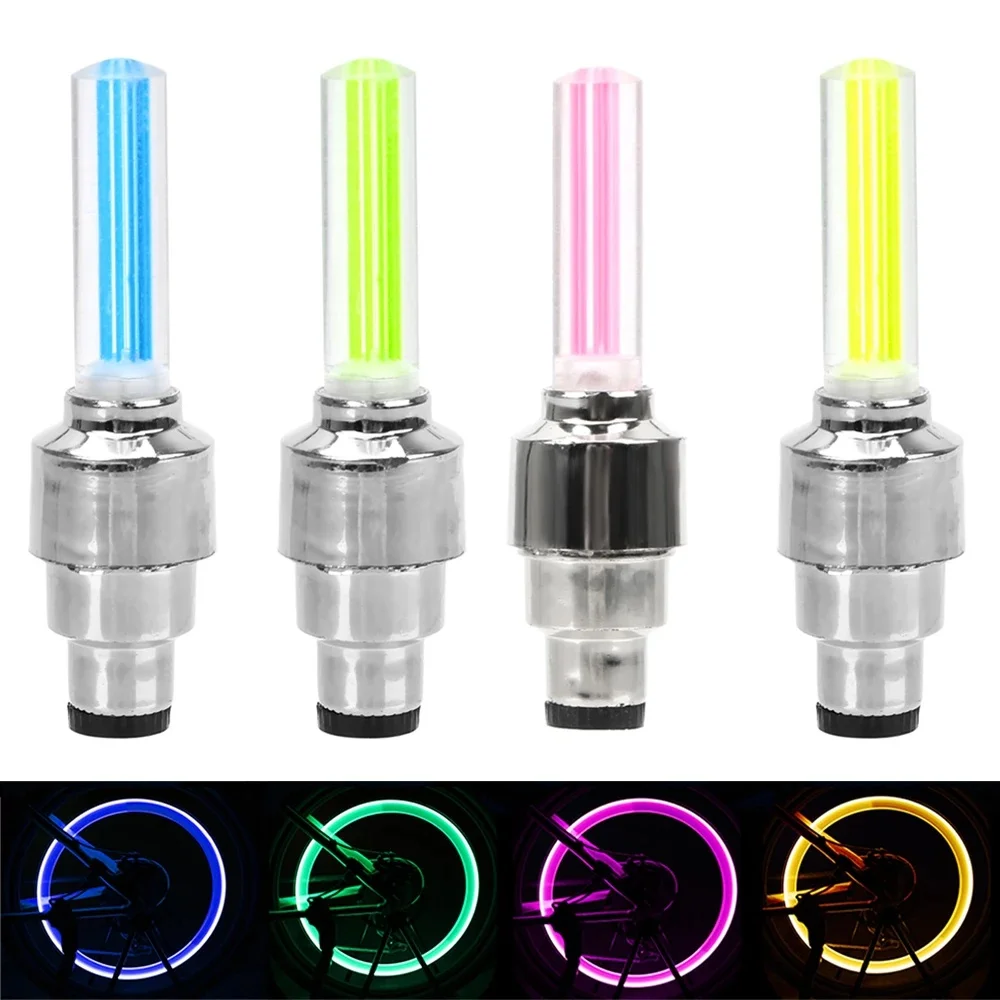 

New Mountain Wire Motorcycle Bike Lights Wheels Decorative Ambient Lights LED Car Tire Valve Cover Bulbs Racing Accessories