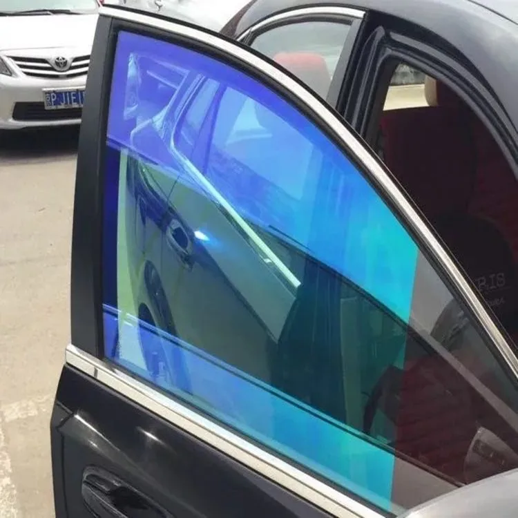 

high quality 1.52*30m Colorful rainbow car window film color chameleon car solar electronic tinting film