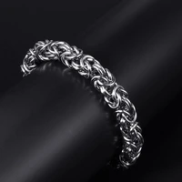 7mm punk hip hop stainless steel braided bracelet men women personality simple biker keel chain bracelet jewelry wholesale