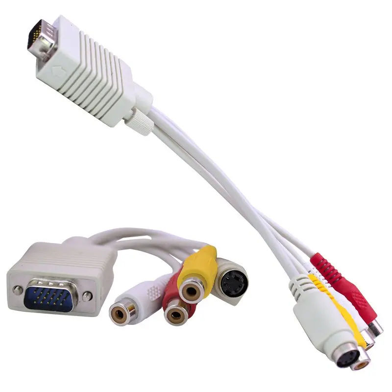 VGA к 3RCA + S замке 30 см кабель POWERMASTER | Электроника