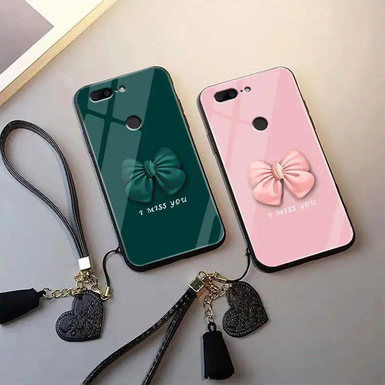 

Suitable For Oneplus 5t Phone Case, Bow Shaped Glass Mirror, Fashionable For Women