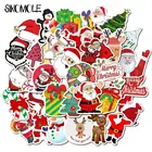 103050 шт. Мультяшные рождественские наклейки с Санта-Клаусом, снеговиком, игрушка сделай сам, чехол, чехол, чемодан, гитара, ноутбук, граффити, наклейки F5