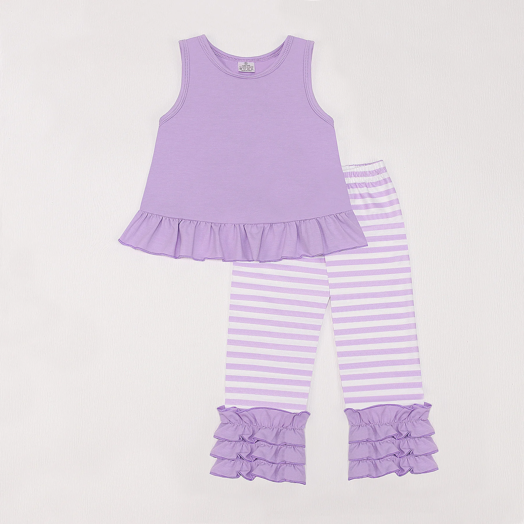 

Bebes Autumn Outfits Baby Girl Clothes Set Purple Bow Bodysuit Children's Suit Kids Stripes Lace Casual Wear Floral 1-8T Pants